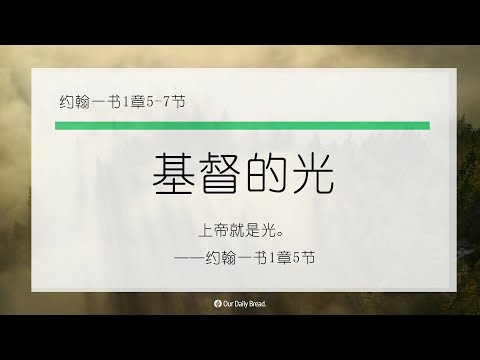 11月27日《灵命日粮》文章视频-基督的光