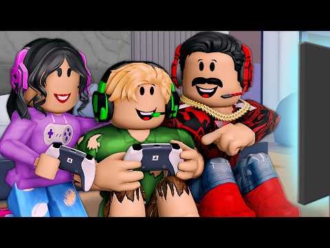 Adopted By A GAMER FAMILY! (A Roblox Movie)