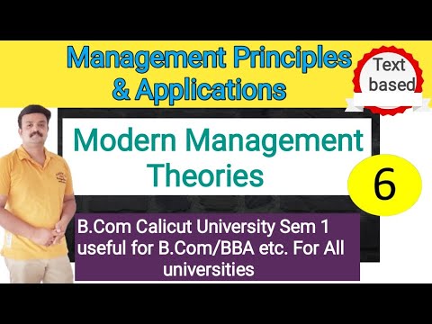 Modern Management Theories/Malayalam