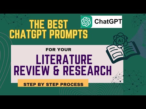 The BEST ChatGPT Prompts for Research and Literature Review