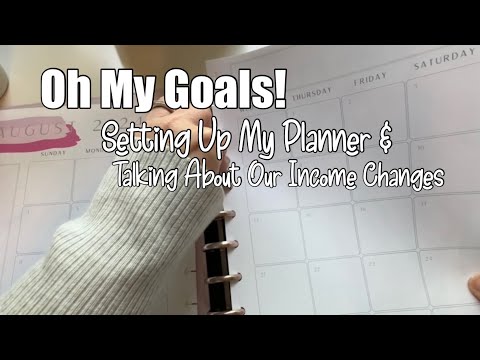 Setting Up My Budget Planner and Talking About Income Changes