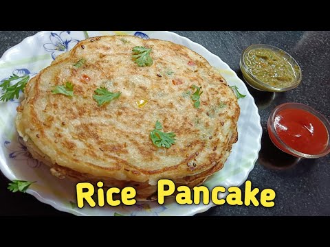 Easy Rice Pancake Recipe for Tiffin | Healthy and Quick Breakfast recipe | चावल और आलू का उत्तपम |