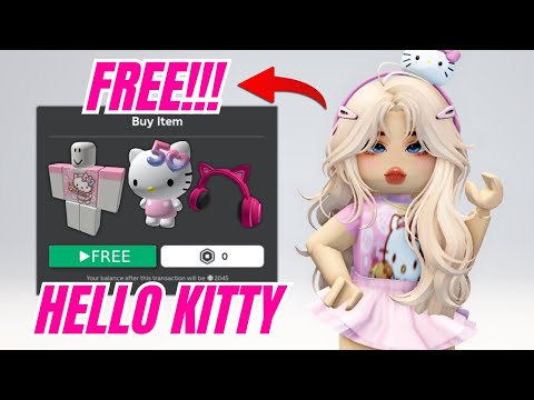 0 ROBUX HELLO KITTY OUTFIT & FREE AVATAR ITEMS! 😱🩷