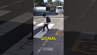 Why do Japanese Kids raise their hand while crossing road?  #Japan #Japanculture #kids