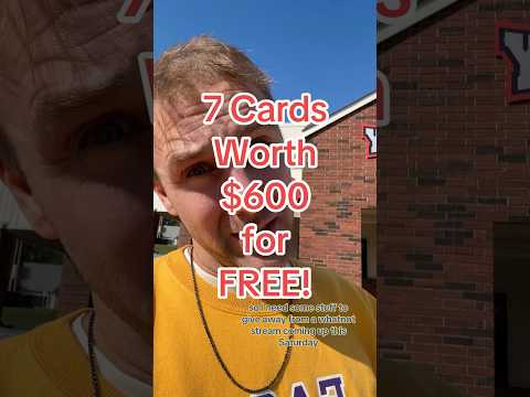 7 free cards worth $600! WHICH ONE DO YOU WANT? #sportscards #whatnotcardshow