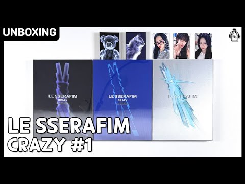 LE SSERAFIM 'CRAZY' Standard & Weverse Albums Ver. + withmmu Lucky Draw #Unboxing (30/08/2024)