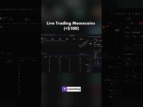 I Made $100 Trading Memecoins Live!