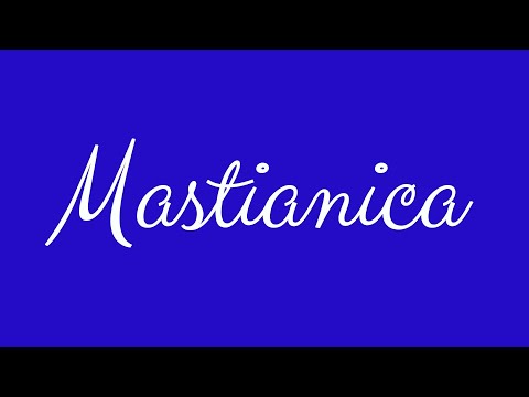 ✎ Mastianica ✎ English Cursive Handwriting Tutorial