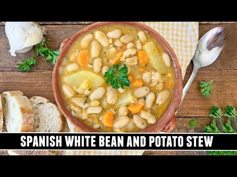 Spanish White Bean and Potato Stew | EASY One-Pot Heartwarming Recipe