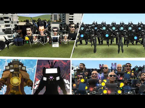 ALL SKIBIDI TOILETS BOSSES in gmod! 1-78 SKIBIDI TOILET BOSSES (Garry's Mod)