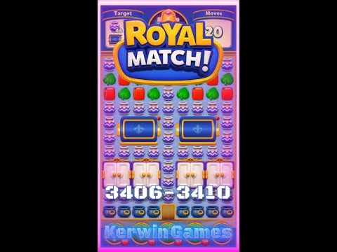 Royal Match Level 3406 3407 3408 3409 3410 - No Boosters Gameplay