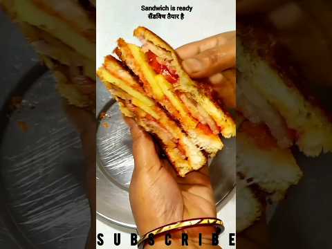 Sandwich Recipe😋🥪Veg Sandwich #shorts  #youtubeshorts #viral  #ytshorts #sandwich #vegsandwich