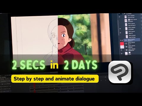 How to Make Animation and the Lip Sync - Clip Studio Paint Animation Tutorial | STEP-BY-STEP