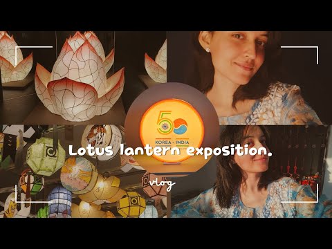 Lotus lantern exposition. 💜 #korea #india