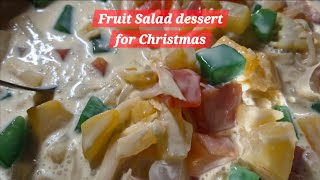 My favorite Christmas dessert fruit salad Pinoy style