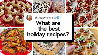 My Top 10 Christmas appetizers, Holiday desserts, Party Sides and More!