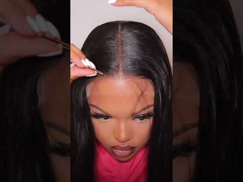 Sleek Straight Wig Install 😍 #wesfacewig