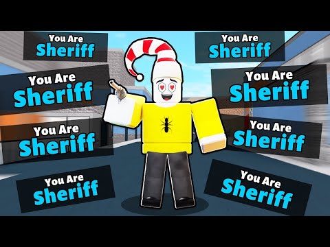 Sheriff ONLY MM2 Funny Moments.. (Roblox Movie)