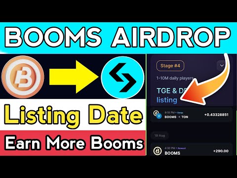 Booms listing date || Boom Airdrop Trading Tournament || Booms listing new update || Booms Airdrop