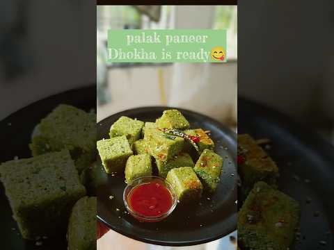 Paneer Spinach Dhokla|#shorts#shortsfeed#ytshorts#recipe  #newsong#newyoutuber#cooking# #cma's food🔥