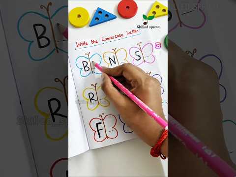 Alphabet practice worksheet #alphabet #writingskills #abc