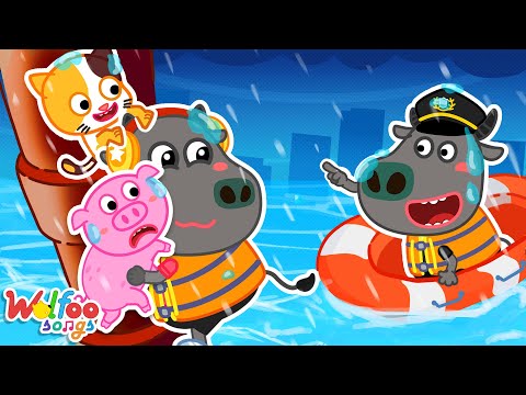 Our House is Flooding - Hurricane Safety Songs | Kids Songs & Nursery Rhymes @WolfooFamilySongs