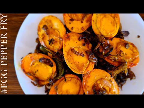 Egg Pepper Fry / Egg Fry Recipe / Egg Pepper Masala