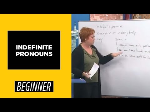 Beginner Level - Indefinite Pronouns - "I don't know" | English For You