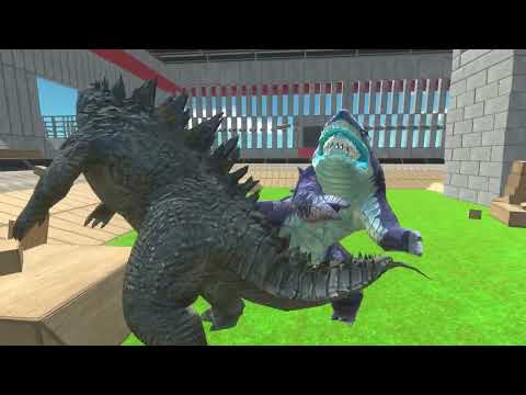 Godzilla 2014 Epic Mission: Rescue Little Godzilla from Sharkjira!