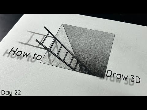 How to Draw 3D | Drawing for Beginners - Day 22 | 100 Days Challenge | 3D Drawing Technique