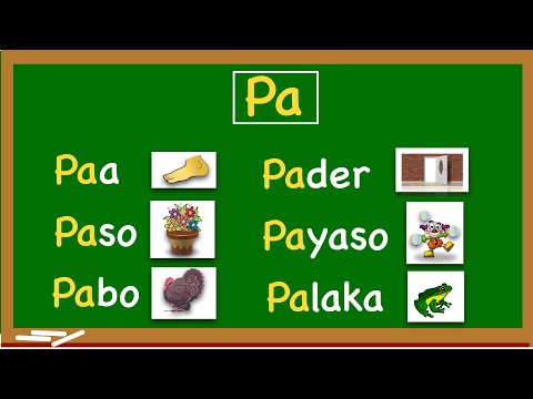 Pantig na may "PA" || Mga Salitang may "PA"