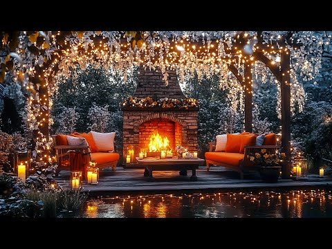 LIVE 🔴Cozy Fireplace, Fall to Winter | The Natural Beauty of Winter with Fire Sounds🔥Cozy Atmosphere