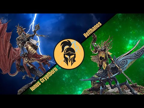 Age of Sigmar Battle Report: Dawnbringers 3 Call of the Hunt: Ionus Cryptborn vs Belthanos!!