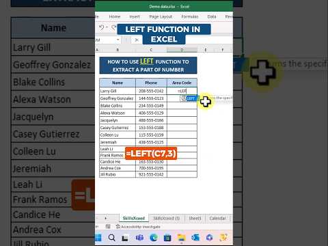 left function in excel #shorts #exceltips #exceltricks