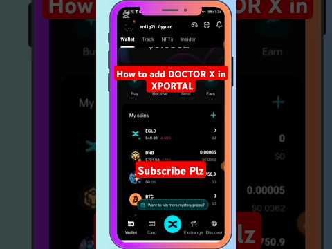 How to add DoctorX (Drx) Token on XPortal wallet💯