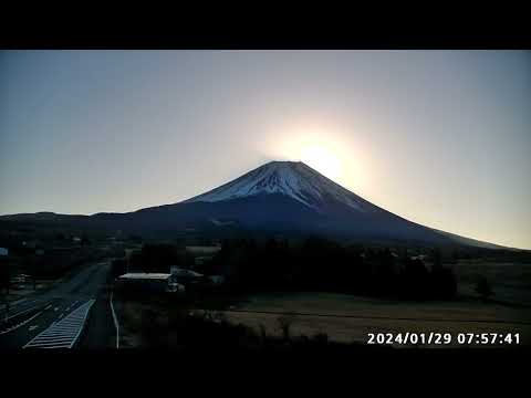 【LIVE】富士ヶ嶺からの日の出ダイヤモンド富士「富士山ライブカメラ」　"mount fuji live camera"