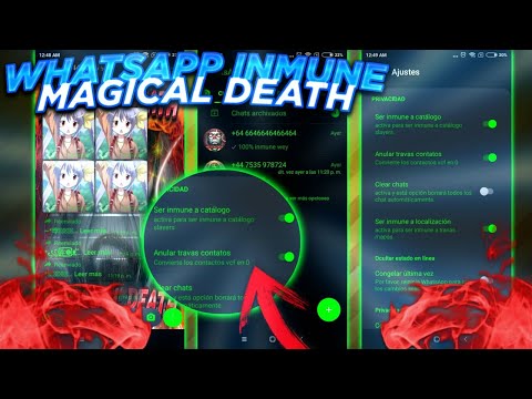 WHATSAPP INMUNE ANTIBAN/ MAGICAL DEATH SUPER INMUNE A TODAS LAS TRAVAS 2021😯😱 SECUNDARIO🔥