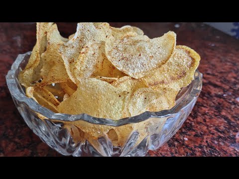 Crispy Potato Chips | Homemade potato chips by Tasty Food