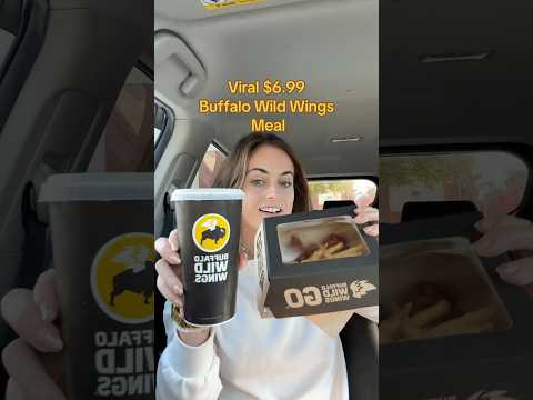 VIRAL $6.99 Buffalo Wild Wings Meal 🦬💛🍗 #buffalowildwings #bdubs #cheapeats #cheapfood #mealdeal