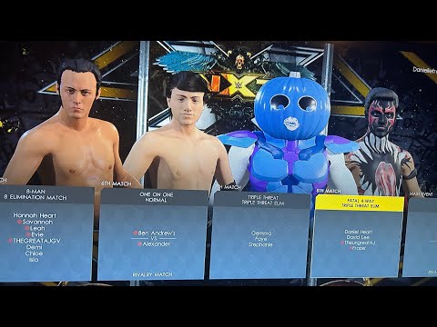 WWE 2K22 - AWA wrestling: theungreatAJ vs Ben Hamilton vs Daniel vs Frazer