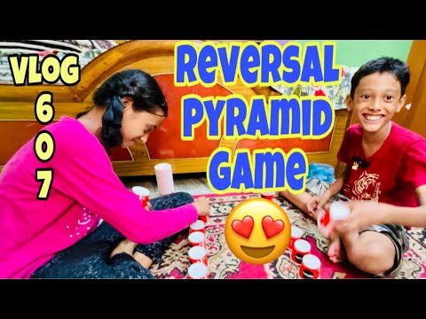 Reversal Pyramid Game khela 🥰😍 #vlog #