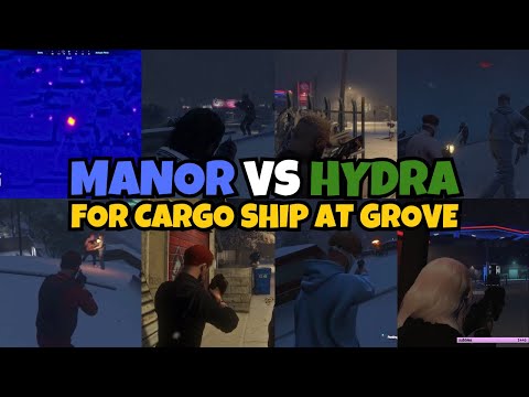 HYDRA & MANOR Fight At Grove For Cargo Ship Contest | MultiPOV | NOPIXEL 4.0 GTA RP