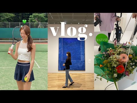 VLOG | Tennis outfit shopping with Jang-mi, Amazon show host, Lee Kun-hee collection MMCA!