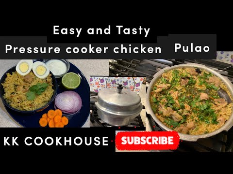 Simple Pressure Cooker  Chicken Pulao ||రుచికరమైన చికెన్ పులావ్ in 30 mins.