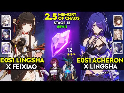 E0S1 Lingsha x E0S1 Feixiao & E0S1 Acheron | MOC 12 v2.5 | Honkai Star Rail.