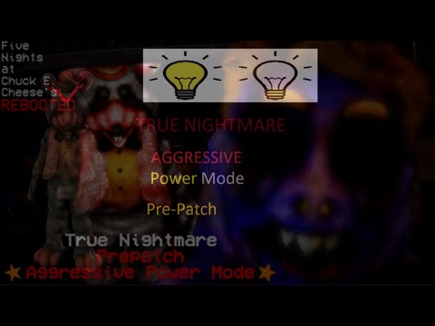 (Best Intro) FNaCEC:R - True Nightmare Aggressive Power Mode Pre Patch