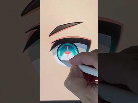 🤯 How to Colour Anime Eyes Easy - Gacha Ideas 🥶#animeart #drawing #gachaedit