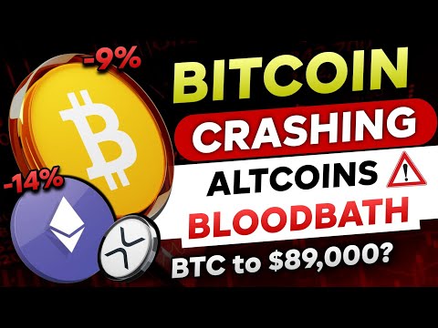 🚨 Bitcoin & Altcoins BIG CRASH! - Reason for the DUMP? | Bitcoin to $89,000? | Bitcoin Crash Today