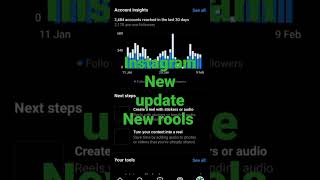 Instagram new update and new new tools chak now #instagram #shorts #viralvideo #trending #follow #fb