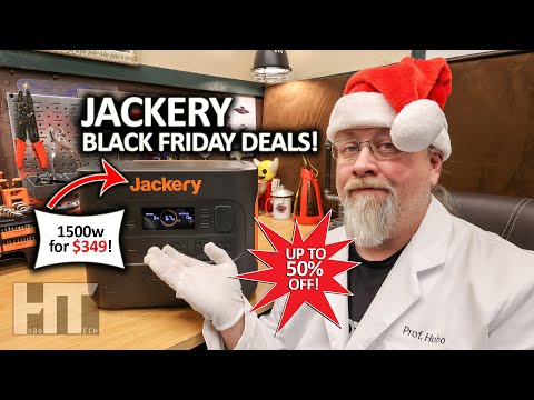 JACKERY Black Friday Solar Generator Power Station Sales!